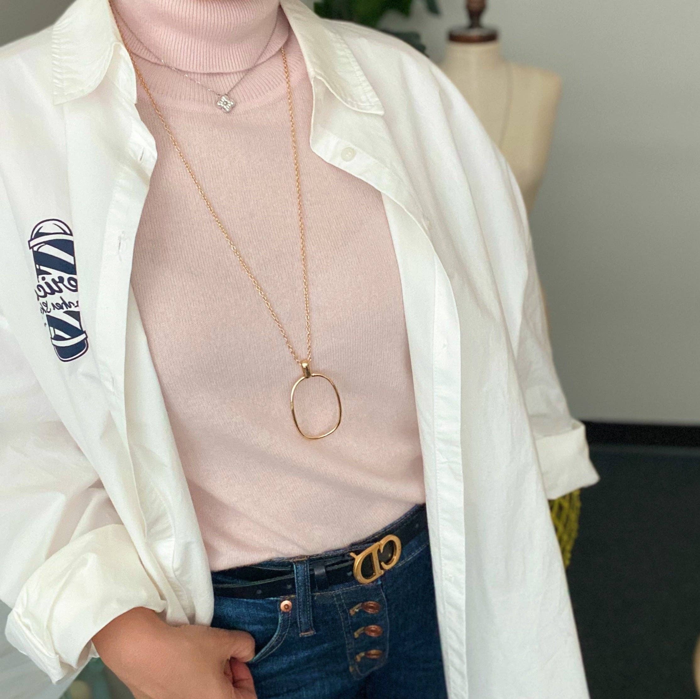 Long necklace for ektelon jeans