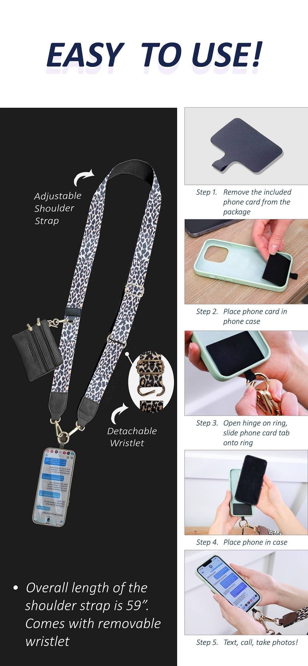 Clip & Go Crossbody w/Zippered Pouch: Black | The Jaded
